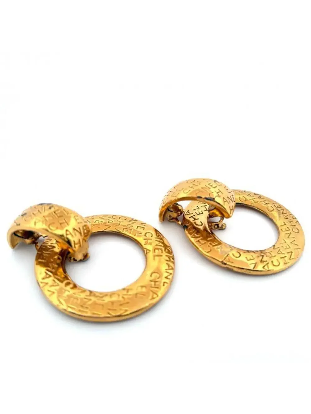 Chanel Vintage Clip-On Earrings Logo #247075C60B